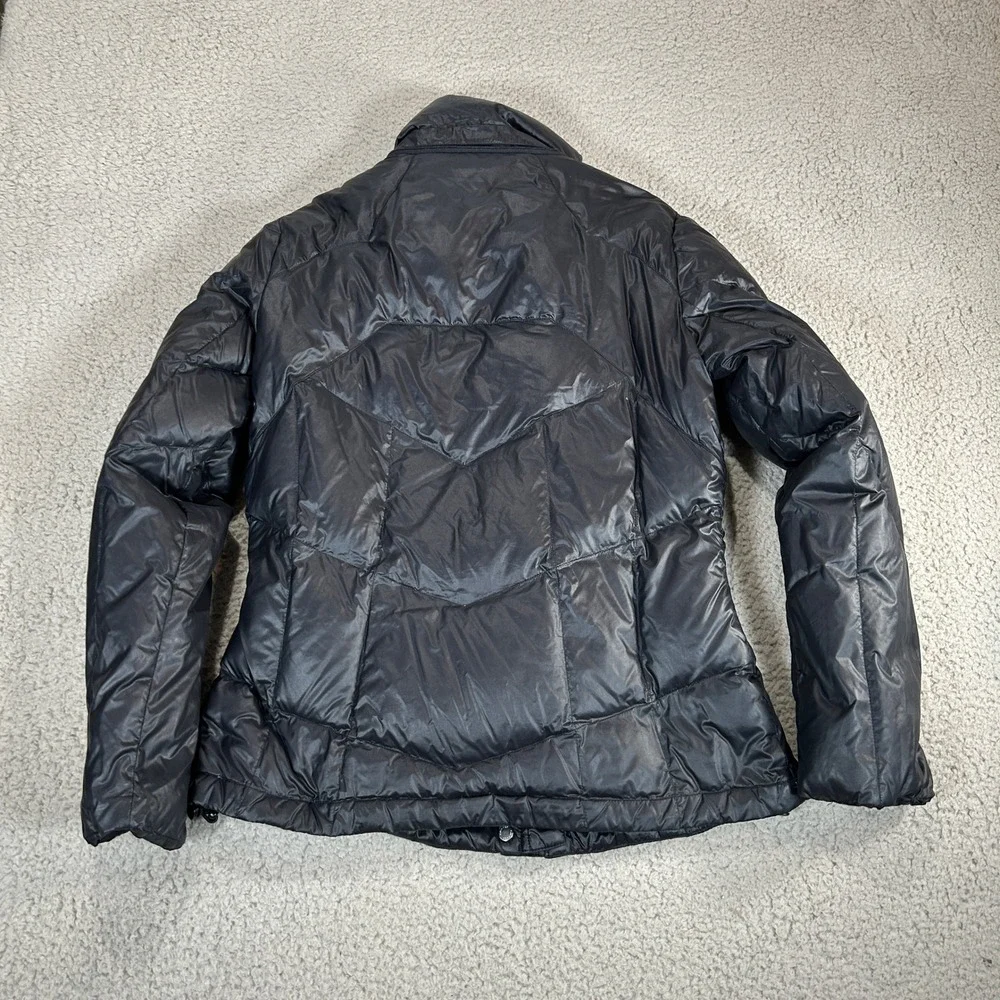 Calvin Klein Performance Womens Black Down Puffer Jacket Detachable Hood Missing